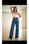 Harry 90's Medium Blue Lycra Super Extra High Waist Palazzo Loose Jean Trousers