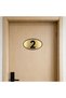 Apartment Site - Apartment Hotel Office Door Number Gold - Black Plexiglass 10X7Cm Number 2 Will Be Sent - 2