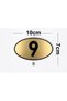 Apartment Site - Apartment Hotel Office Door Number Gold - Black Plexiglass 10X7Cm Number 9 Will Be Sent - 3
