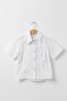 Girls' White Shirt with Ruffles and Lace on the Front - Red Bow Accessory (Ages 5-14) - 7