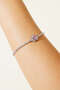 Heart and Water Stone Bracelet Gold - 2