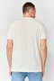 Men Crew Neck Short Sleeve Graphic Print T-Shirt, Beige - 4