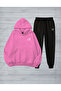 Men's Printed Ytr Oversized Sweatahirt - Sweatpants 2-Piece Set