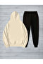 Men's Printed Ytr Oversized Sweatahirt - Sweatpants 2-Piece Set - 2