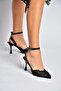 Y752044206 Black Lace Thin Heeled Women's Shoes - 3