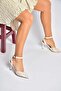 Y752044206 White Lace Thin Heeled Women's Shoes - 2