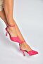 Y752044206 Fuchsia Lace Thin Heeled Women's Shoes - 2