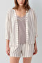 9179 Women's Pajama Set with Shorts and Robe - 5