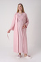 Maternity Nightgown Set - Lace Embroidered Cotton Maternity Nightgown and Dressing Gown 2-Piece Set