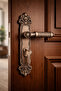 Mortise Door Handle Set, Copper Finish, Lock Body, Cylinder and Keys Included - 2