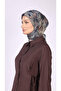 Carmela Patterned Scarf Blue - 4