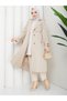 Torino Fabric Waterproof Belted Lined Hijab Trench Coat Rc1203089