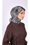 Carmela Patterned Scarf Blue - 2