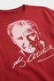 Mustafa Kemal Atatürk Printed April 23 Long Sleeve Red Children's T-Shirt - 4