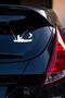 Man Fishing on a Kayak Sticker – Car Window Hood Sticker 15X8Cm - 3