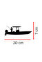 Fishing Boat Sticker - Special Auto Car Sticker for Fishermen 20X7Cm - 2