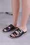 Women's Summer Anatomical Orthopedic Genuine Leather Comfortable Sole Slippers Not Suitable for Scalloped Feet - 2