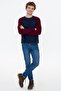 Men's Navy Blue Slim Fit Sweater 5XL - 5