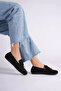 Women's black suede daily shoes tr19ms03a - 4