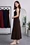 Sleeveless Undergarment Dress N8102 Brown - 2
