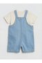 Lcw Baby Indigo Baby Boy Salopet and T-Shirt Set - 3