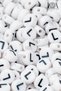4X7 mm Flat Single Letter - L - Alphabet Beads Lettered Beads 100 Pieces - 2
