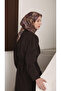 وشاح كارميلا بنقشة مميزة باللون البني - 4