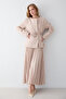 Pleated Skirt Jacket Set 32-2653 - 3