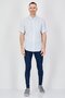 Men Regular Fit Stripe Short Sleeve Casual Shirt, Light Blue - 4