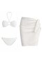 Pareolu Ringed Strapless Bikini Set