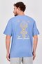 Men Sportswear Fit Short Sleeve Outdoor T-Shirt, Slate Blue - 3