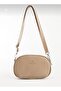 Women's Synthetic Leather Crossbody Bag with 2 Compartments - 3