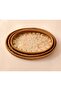 Lunara Pearlescent Rattan Tray & Wall Decoration Set of 3
