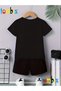 Uygunmoda Hi̇hello Printed T-Shirt Shorts Children's Set - 2