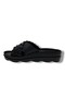 1700-132-26 Plastered Leather Braided Anatomical Cross Women's Slippers - 3