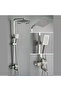 Set of Shower Systems Featuring a Rain Shower And Handheld Option - 3
