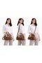 Women's Scarf Detailed Cross Strap Buckle Shoulder Bag for Daily Use - 3