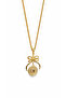 Gold Color Ceyraklı 60 cm Twisted Chain Bow Necklace - 2
