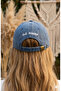 Unisex Washable Cotton Hat with Printed Back - Adjustable Vintage Cap with Writing on the Back - 2
