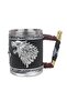 3D Game of Thrones Stark Wolf Design Mug Stainless Steel Cup with Handle and Inner Chamber 400 ml - 5