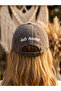 Unisex Washable Cotton Hat with Printed Back - Adjustable Vintage Cap with Writing on the Back - 2