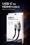 كابل USB-C إلى HDMI بدقة 4K وتردد 60 هرتز بطول 1 متر، محول توصيل الهاتف بالتلفزيون من النوع C إلى HDMI - 2