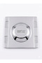 Domino Plain Stainless Steel Square Tea Plate Set of 6 304 Quality Patterned 18/10 - 3