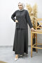 Shirt with Pockets and Skirt Set Tsd260158 Smoked - 3