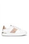 D26Ya-7075 Women's Genuine Leather Casual Shoes White - Gold
