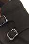 101 6Ym 4598 Double Buckle Men's Classic Shoes - Dark Brown Nubuck - 7