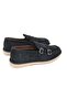 101 6Ym 4598 Double Buckle Men's Classic Shoes - Dark Blue - 3