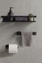 Adhesive Bathroom Accessory Set, Stainless Steel Toilet Bathroom Towel Rack, Shelf, Stand - 2