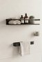 Stainless Steel Adhesive Shower Caddy and Towel Holder Set, Towel Hanger and Bathroom Shelf - 7