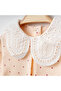Polka Dot Lace Collar Baby Romper Set - 2